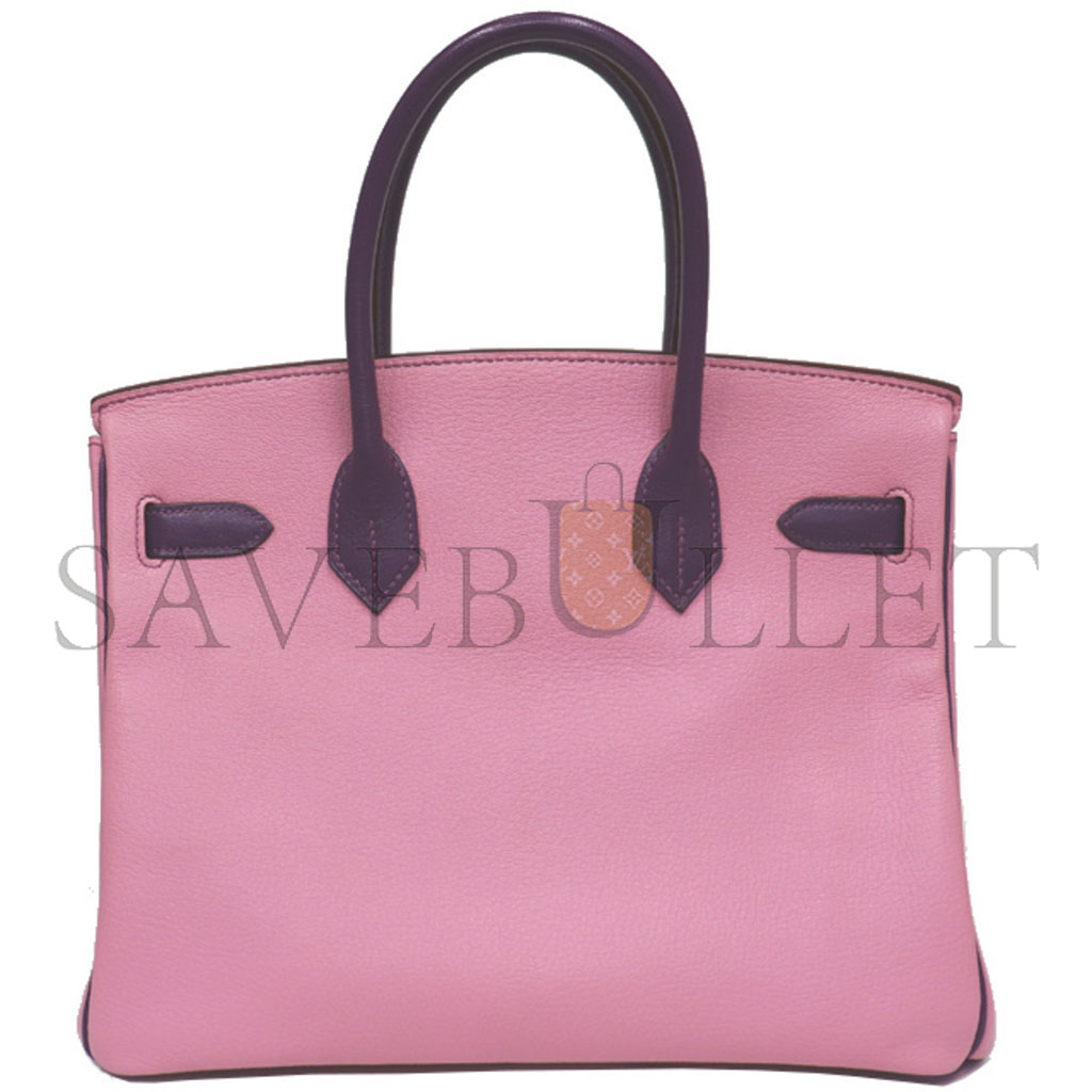 H**mes birkin 30 epsom malva and anemone purple silver buckle 5010502009566 (30*23*15cm)